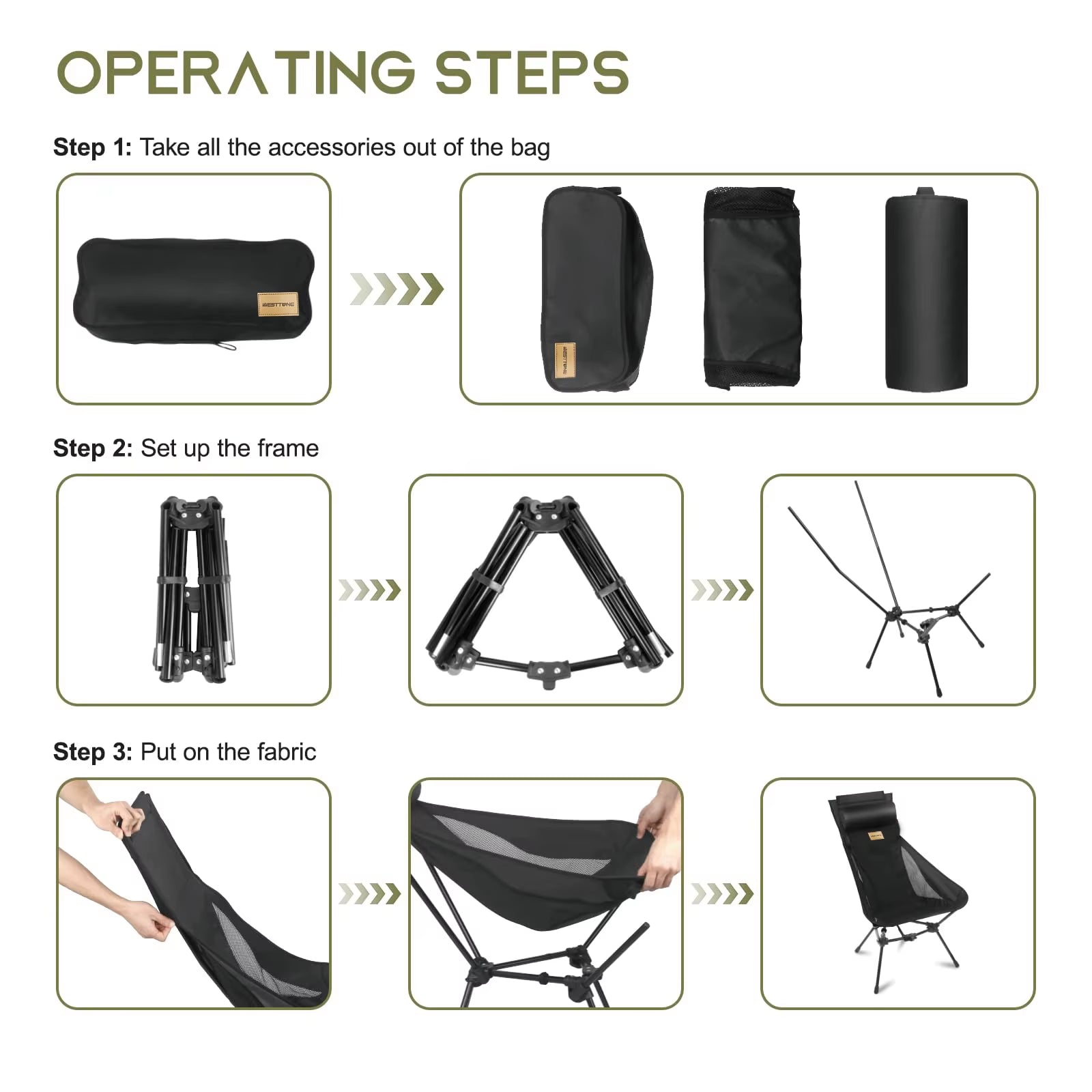 WESTTUNE Ultralight Camping Moon Chair