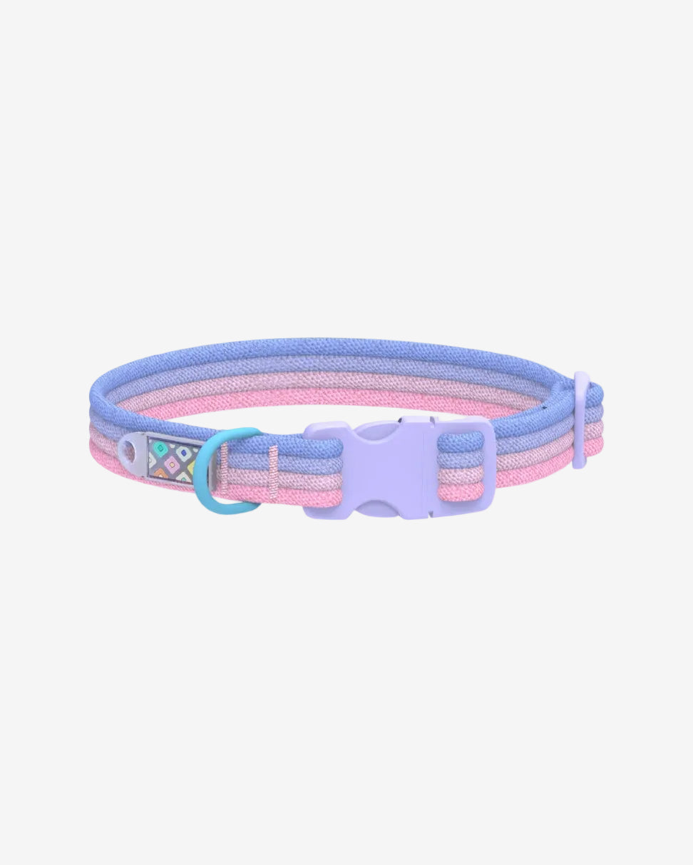 Marshmallow Dog Collar in violet blue – lightweight stylish pet collar by MAYA