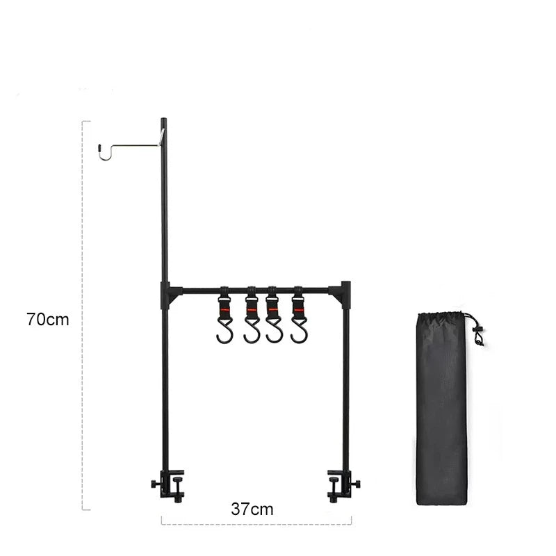 PACOONE Ultralight Aluminum Camping Hanging Rack