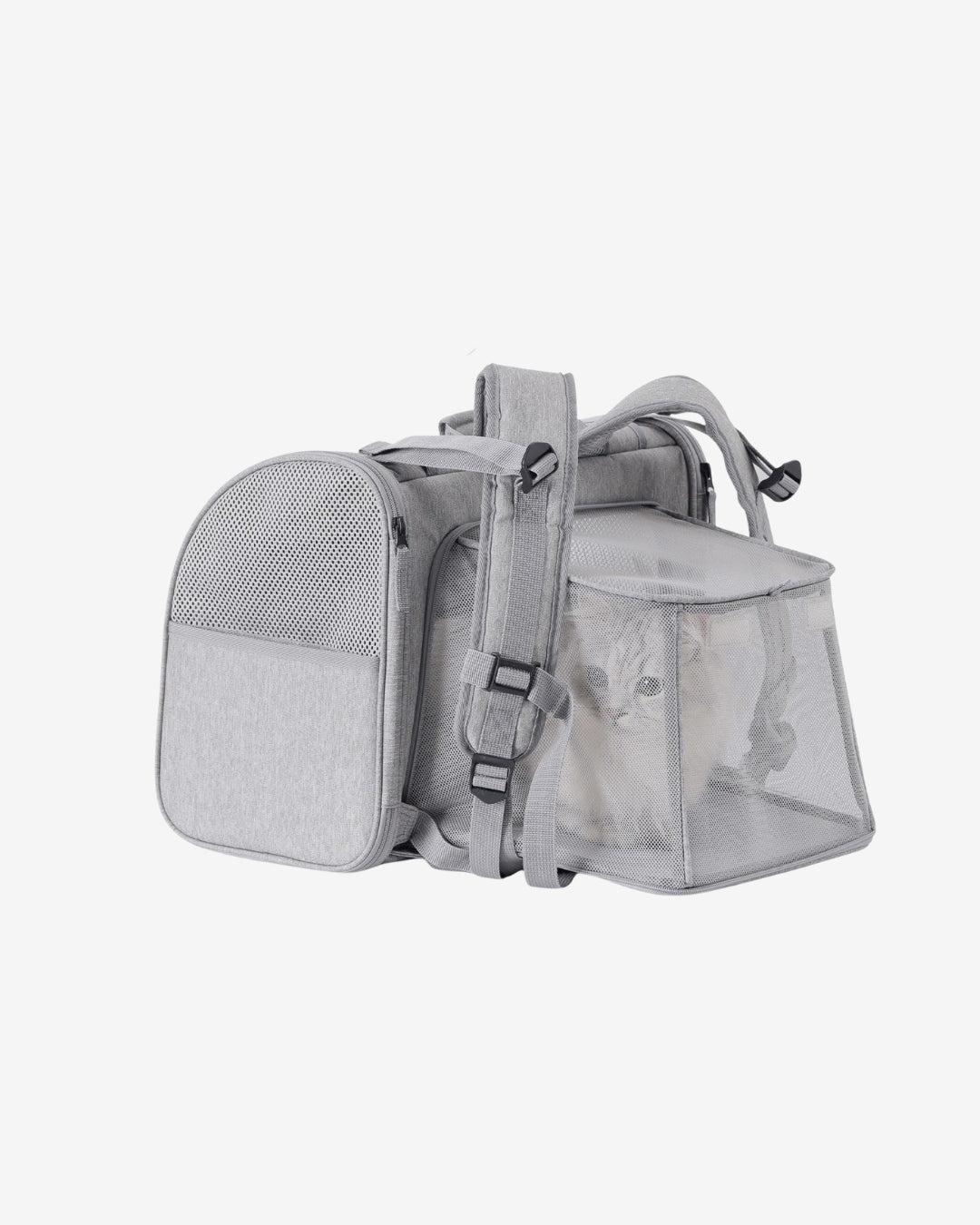 FUKUMARU Expandable Pet Backpack - Grey