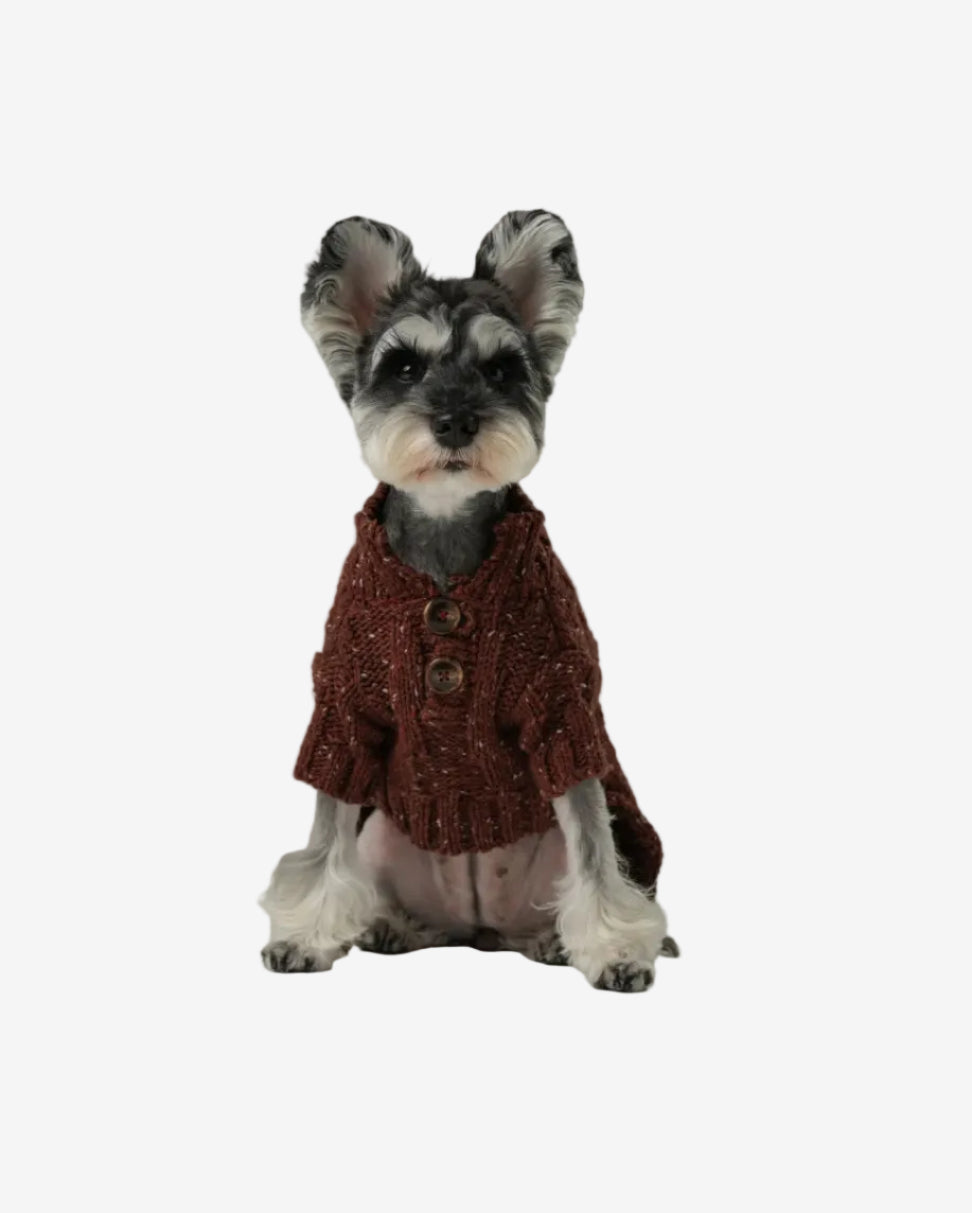 Glacier Pet Sweater - Burgundy