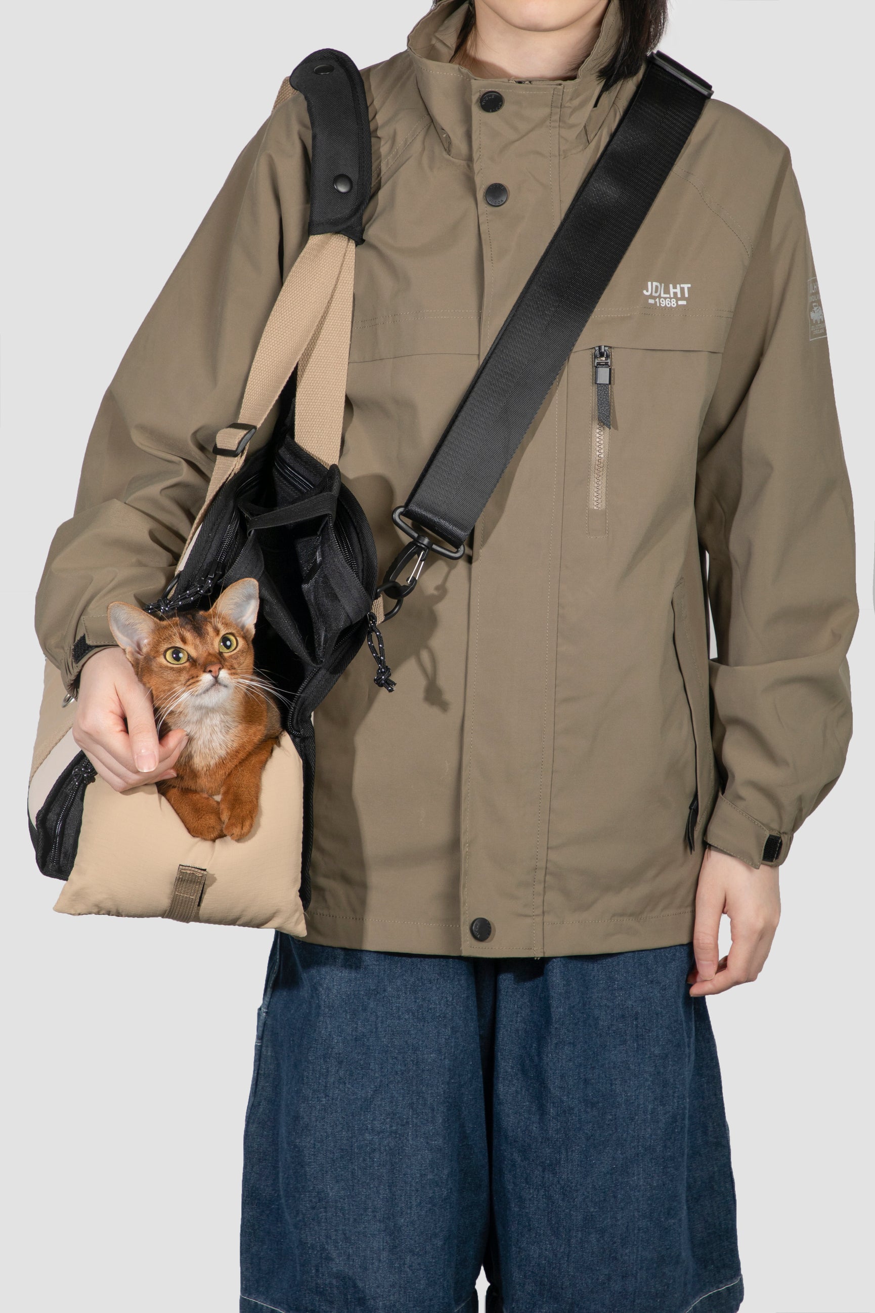 Pet Outdoor Sling Tote Bag - Oat Milk