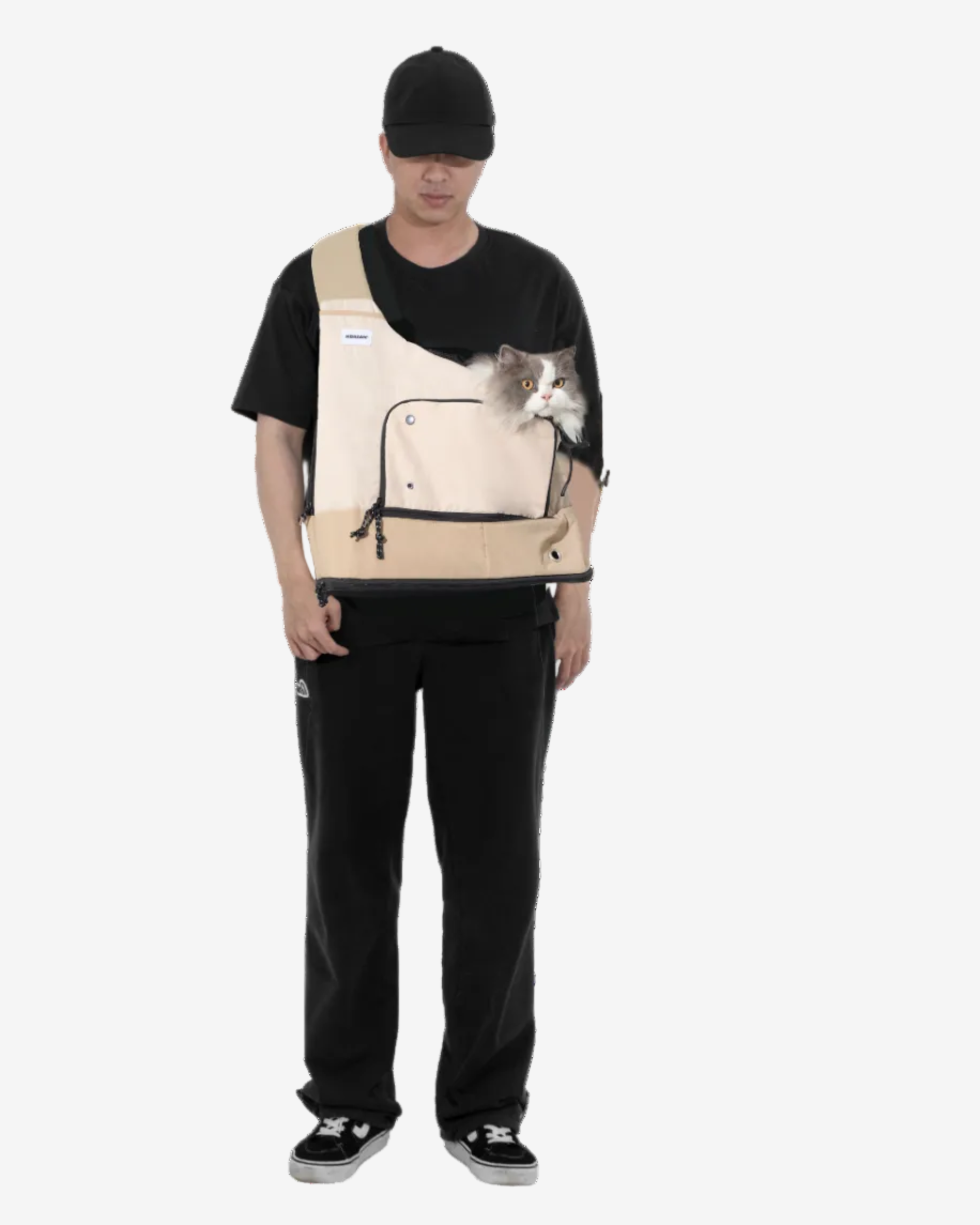 Shoulder Front Pack Pet Carrier Backpack - Oak Milk