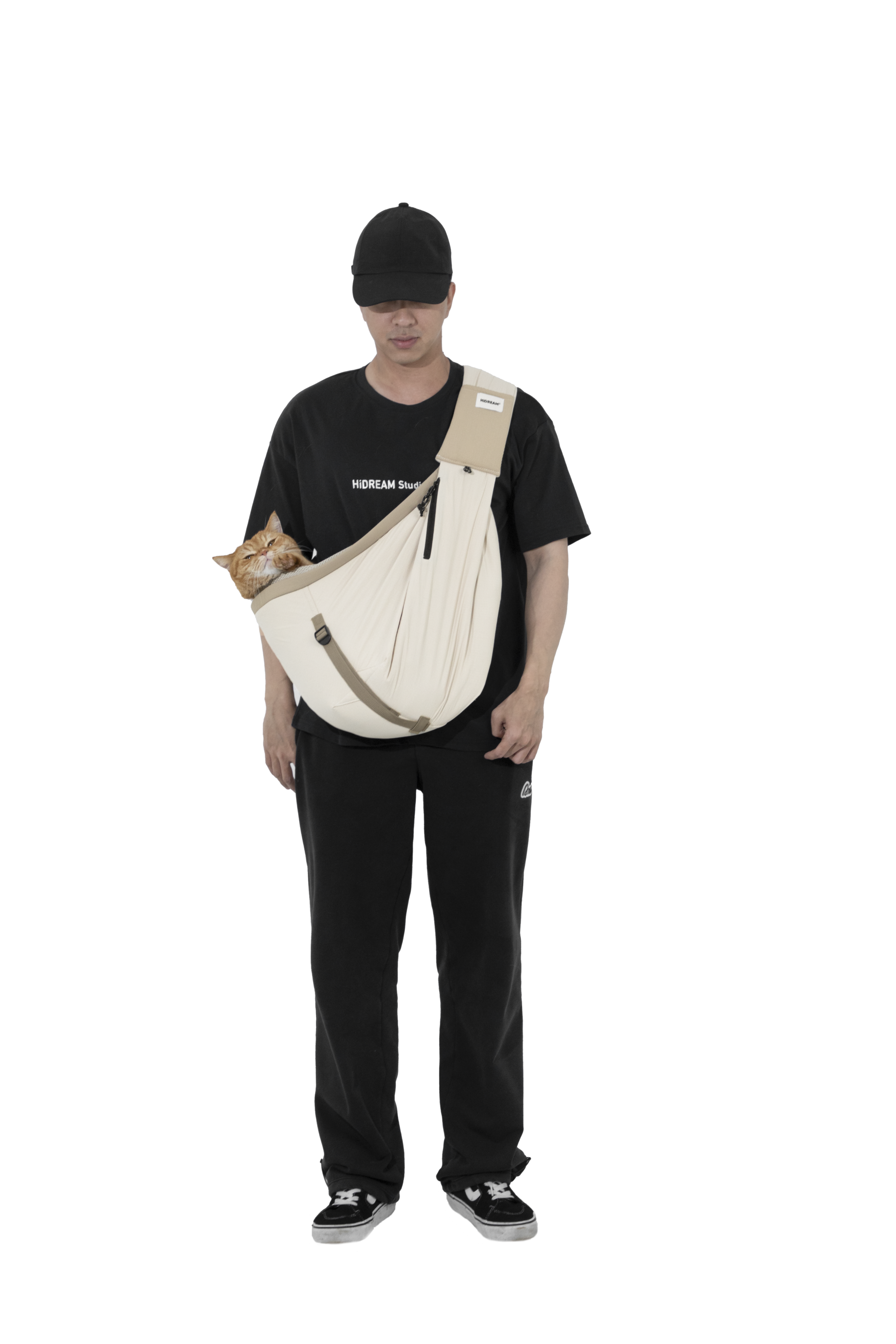 Pet Travel Crossbody Tote Bag - Oat Milk