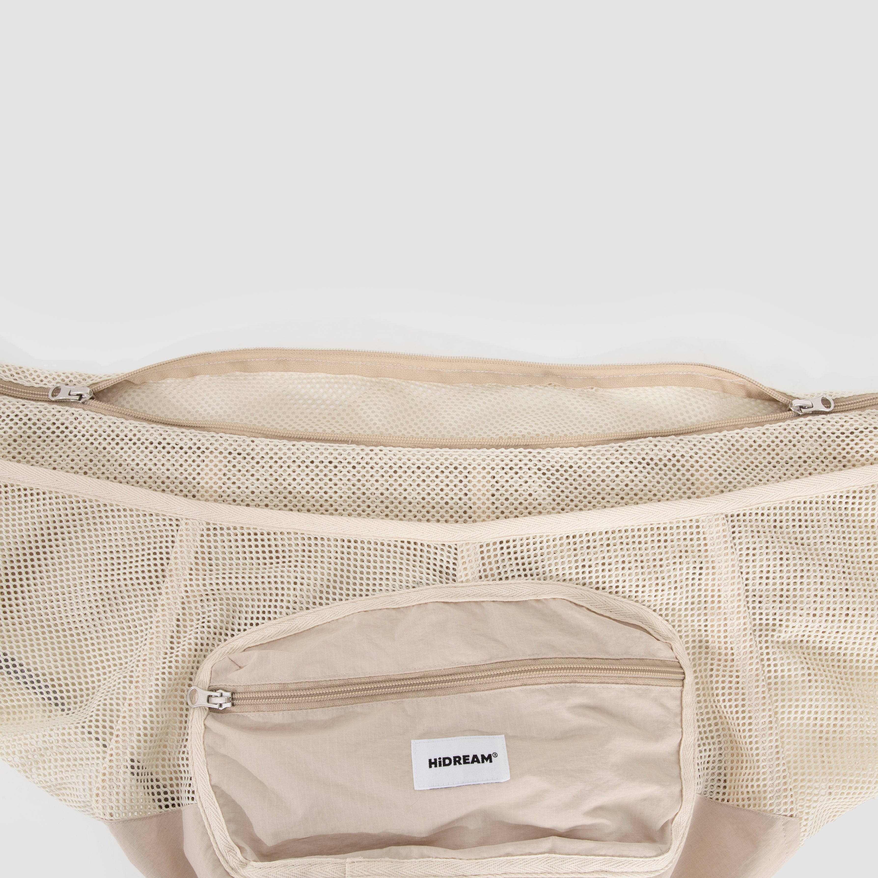Mesh Sling Pet Carrier Bag - Ivory Grey