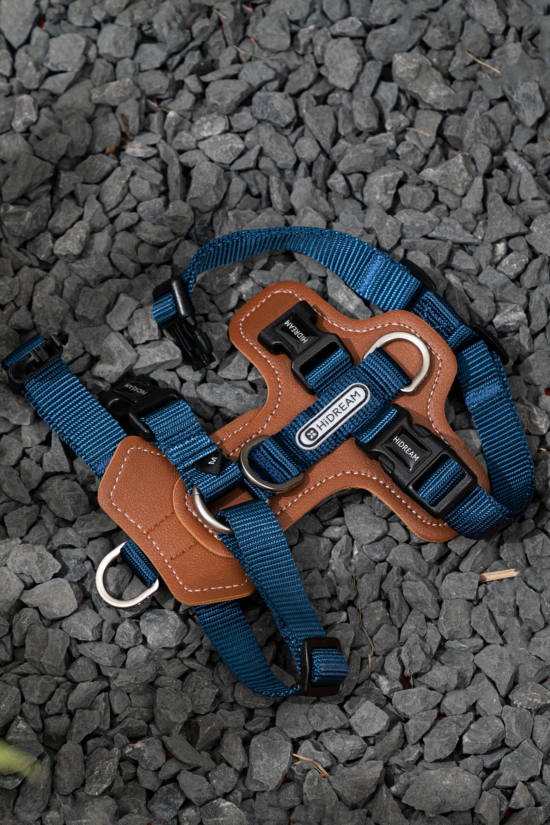 H-Style Dog Harness Vest - Oriental Blue