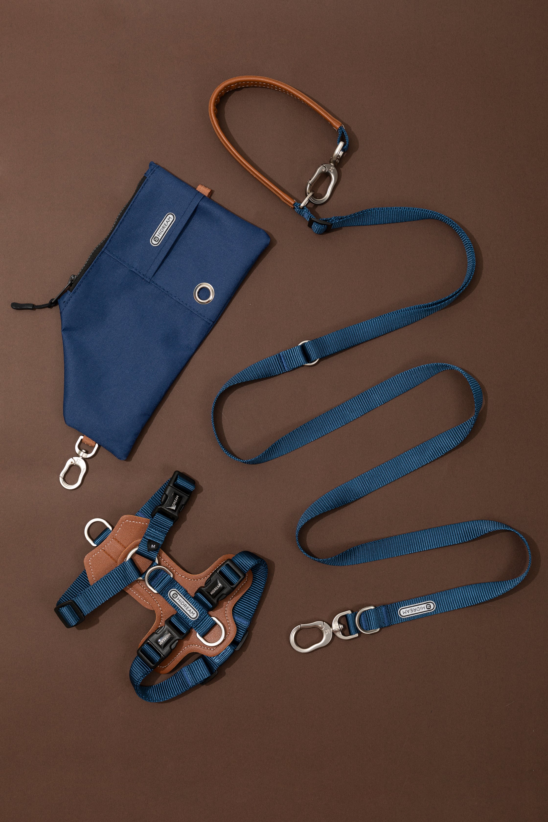H-Style Dog Harness Vest - Oriental Blue