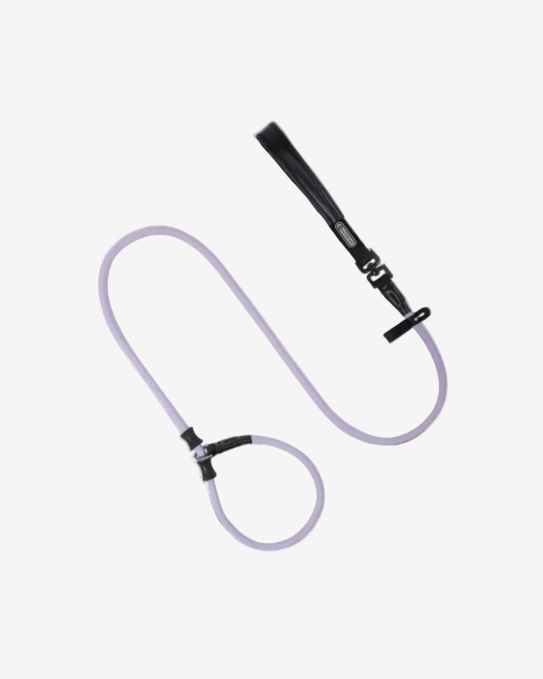 Leather Handle Training Dog Leash - Lisianthus Purple