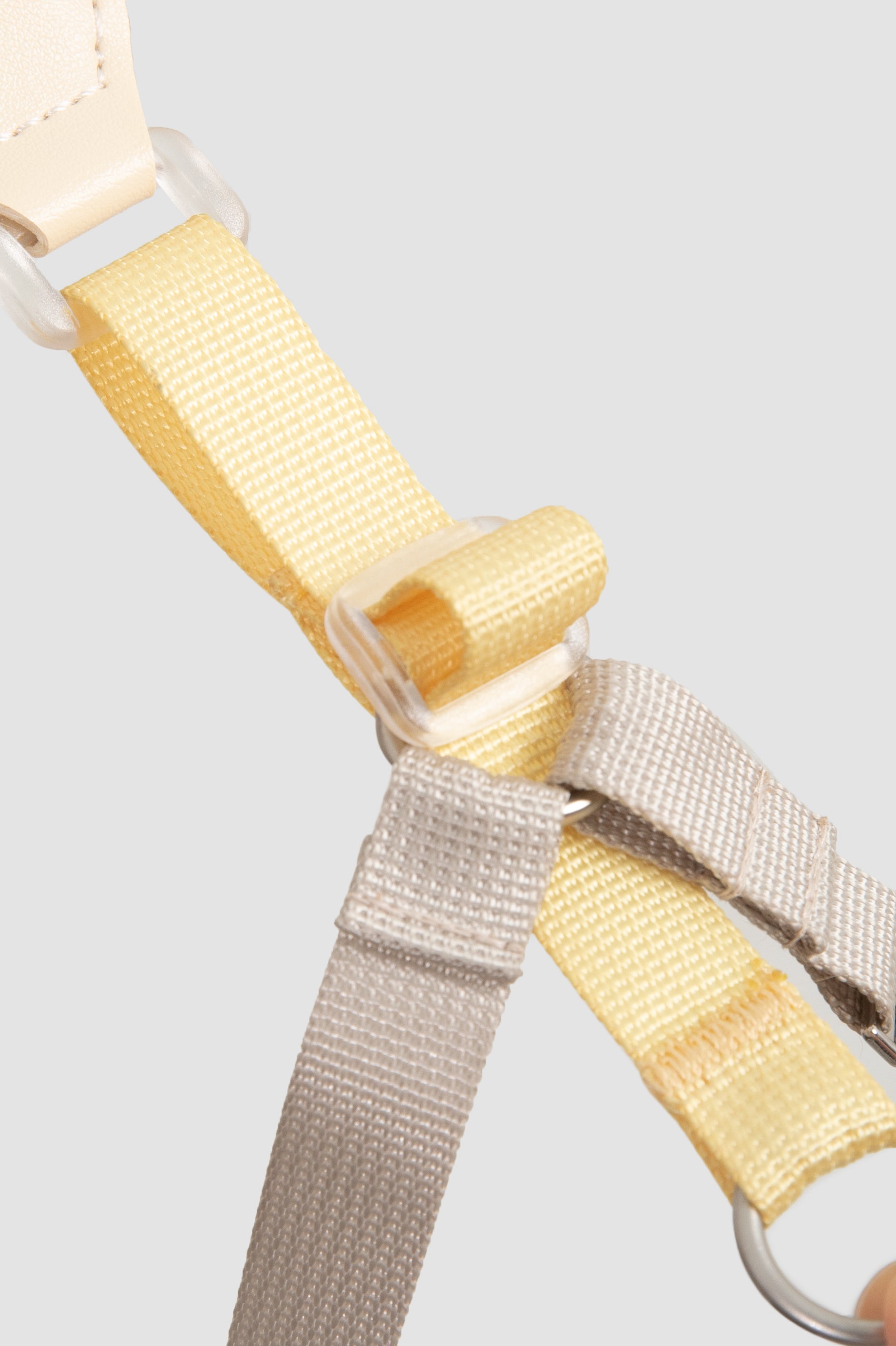 Two-Tone Leather Cat Harness & Leash Set