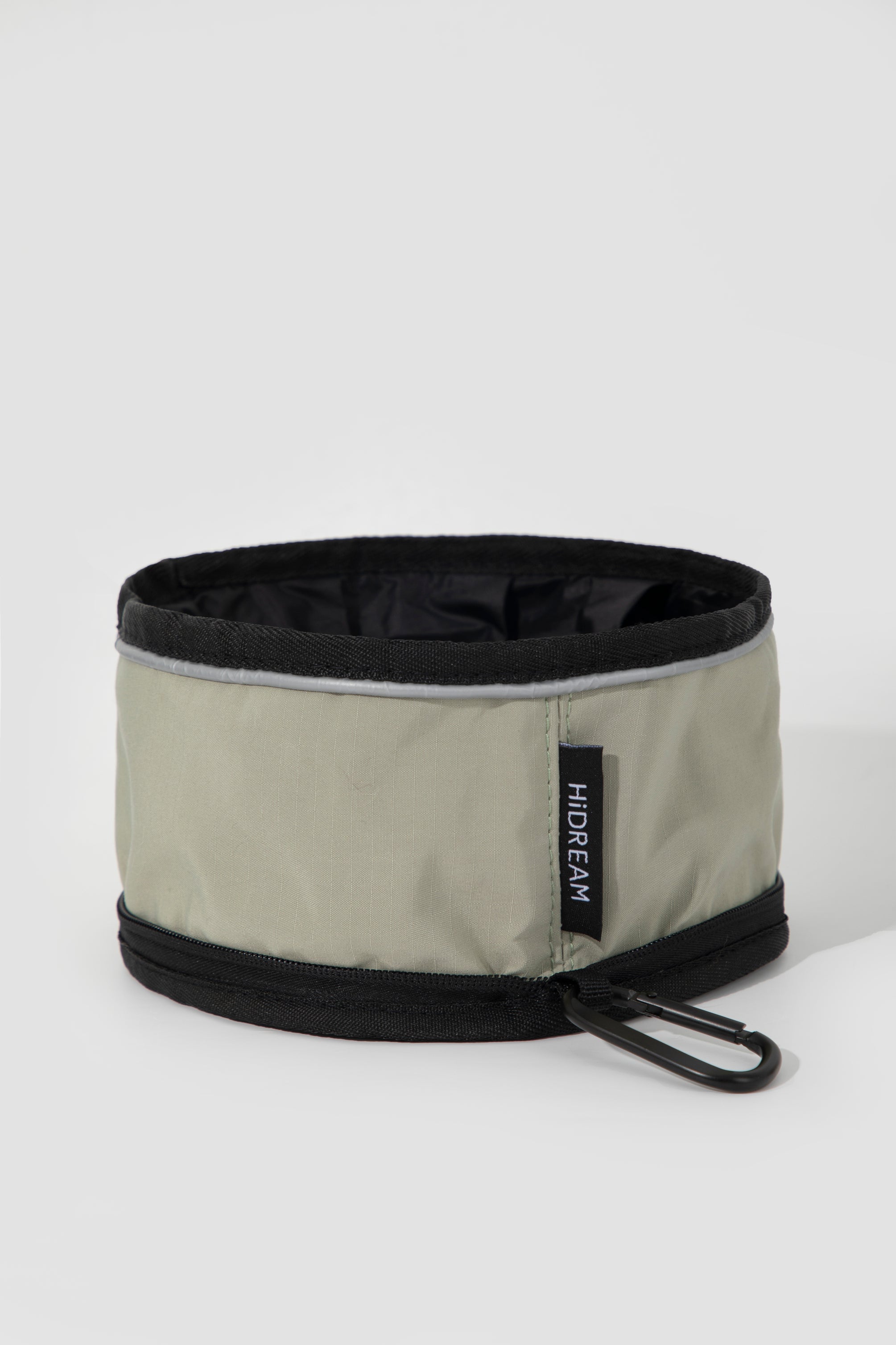 Collapsible Portable Pet Water Bowl - Olive Green