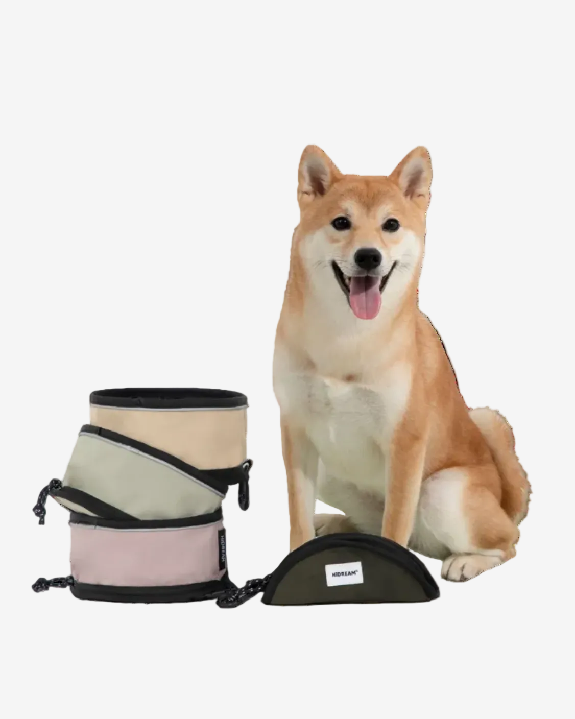 Collapsible Portable Pet Water Bowl - Dessert Tan