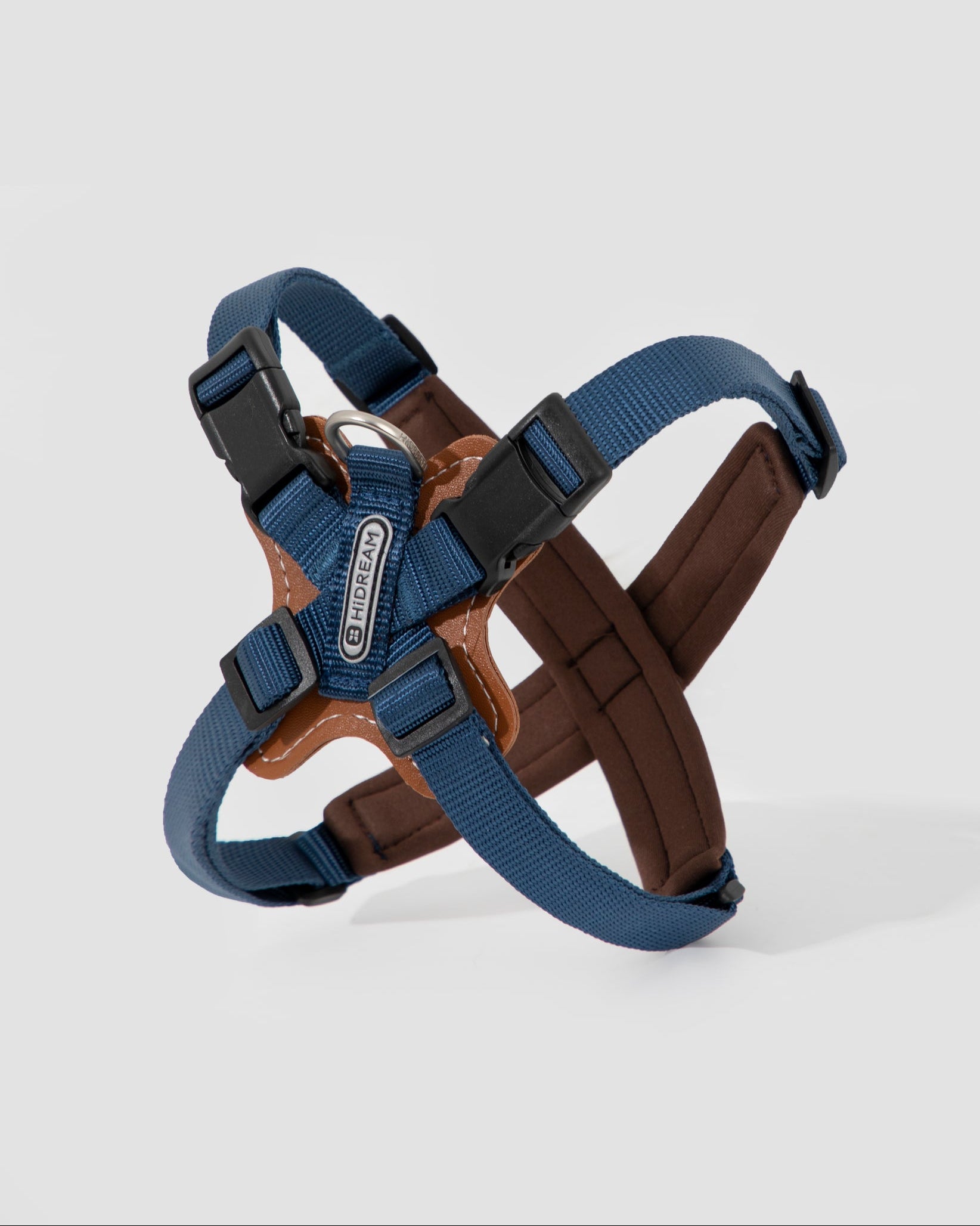 X-Shaped Trachea Protection Dog Harness - Dark Red