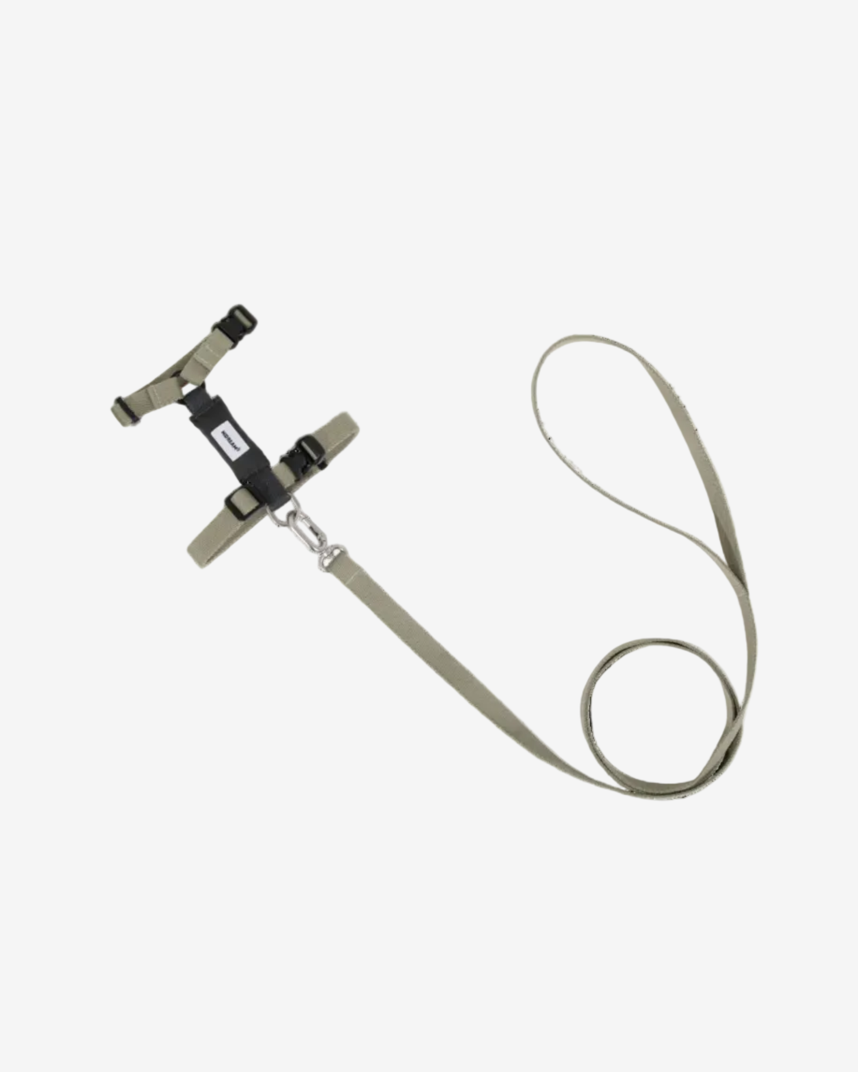 H-Style Adjustable Cat Harness and Leash Set - Green & Grey