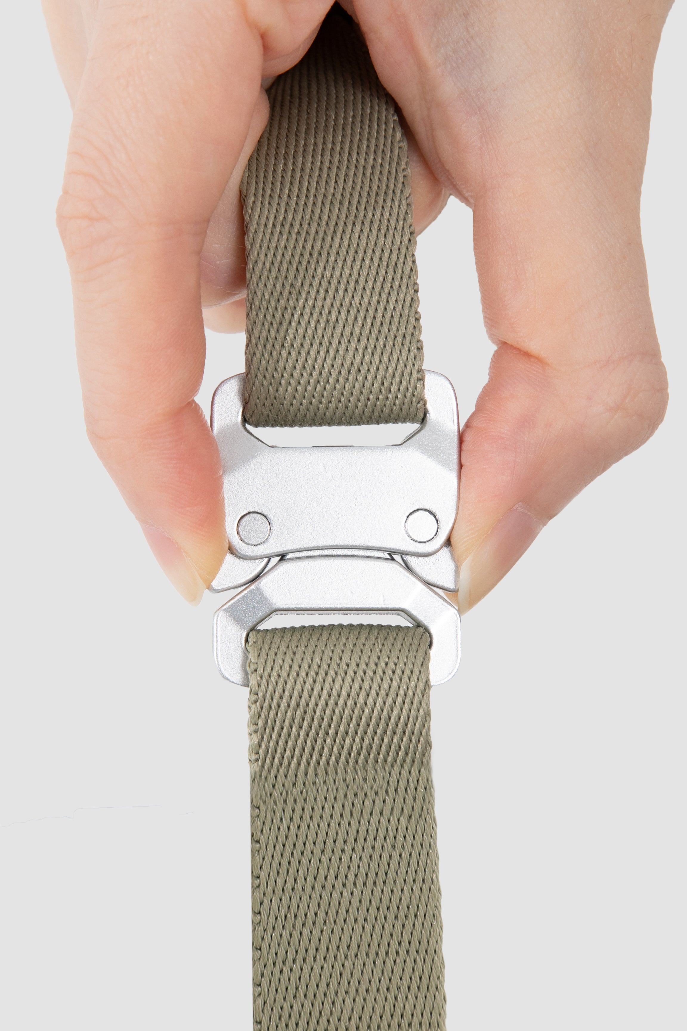 Leather Round Rope Dog Harness - Olive Green