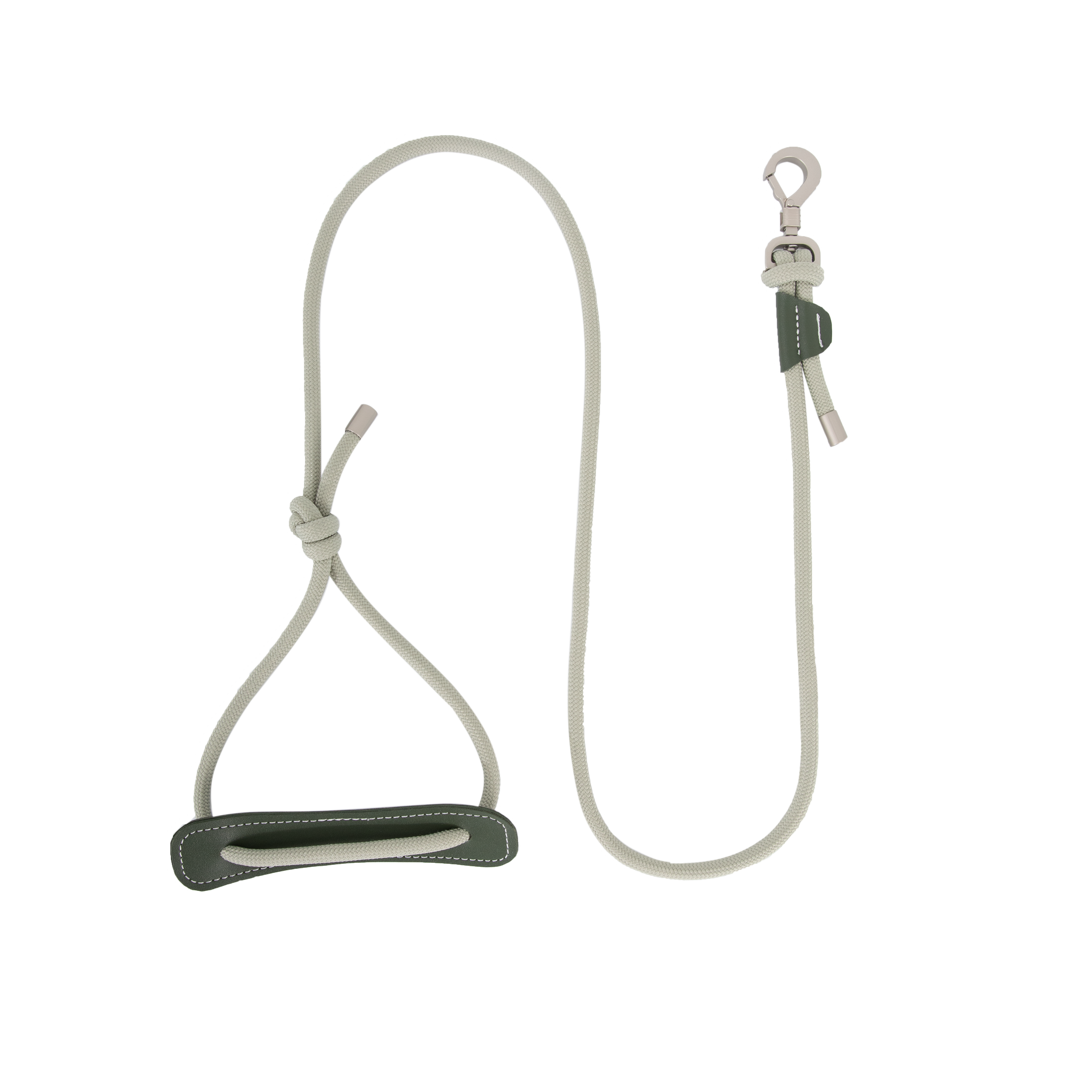 Leather Round Rope Dog Leash