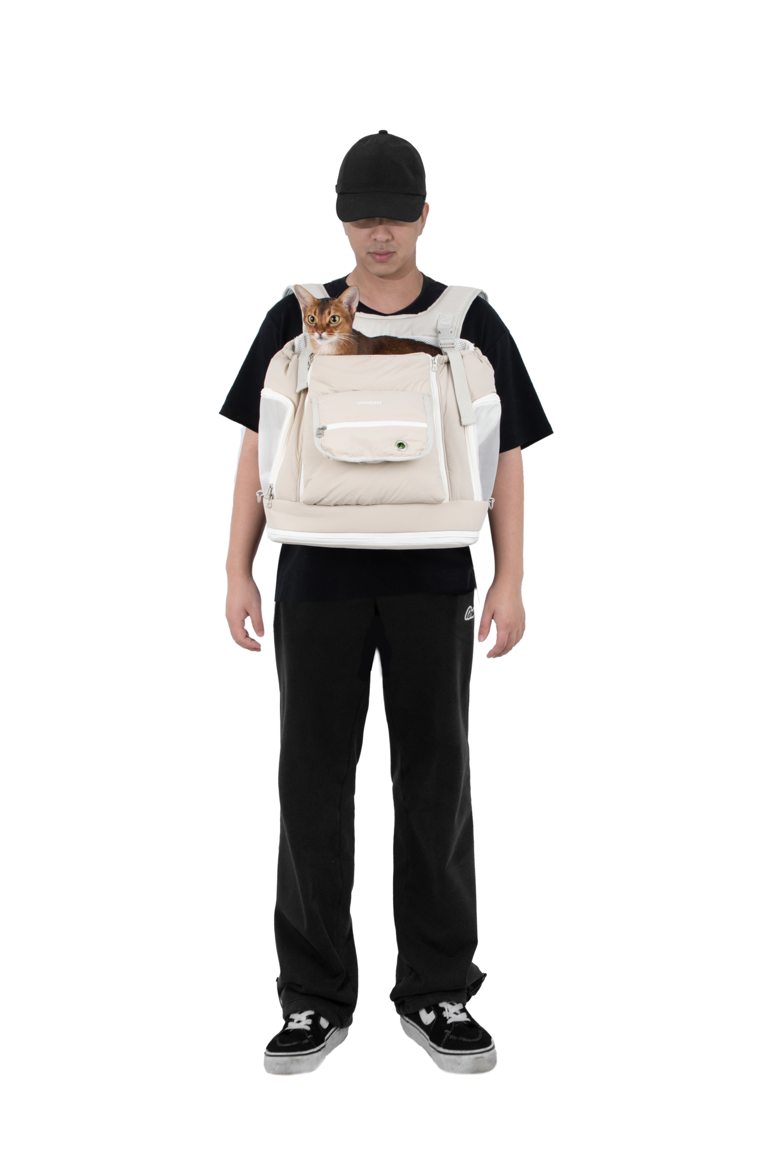 Soft Toast Front-Chest Pet Carrier Bag - Butter Pudding
