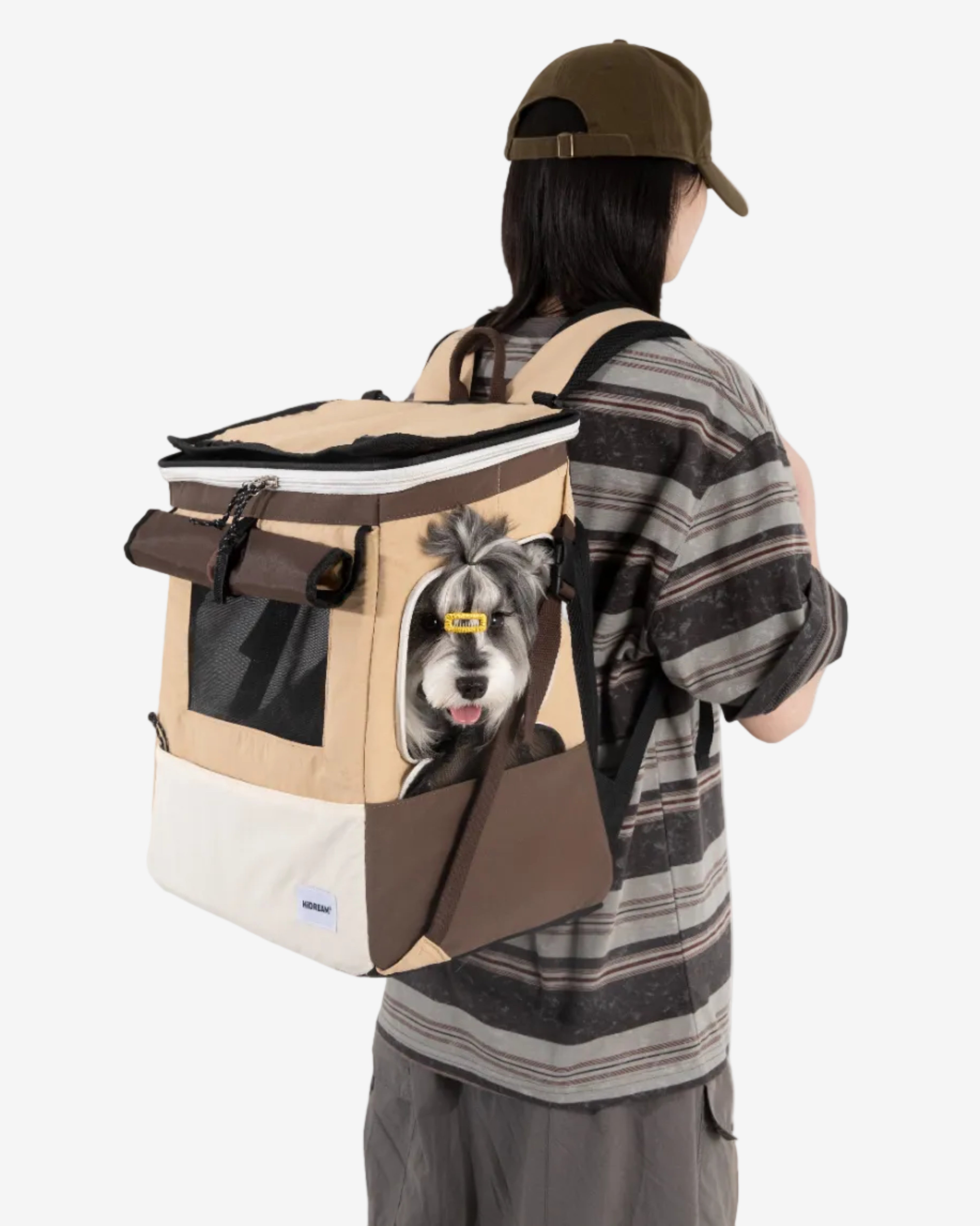 Nomad Pet Tent Backpack - Eggshell Brown