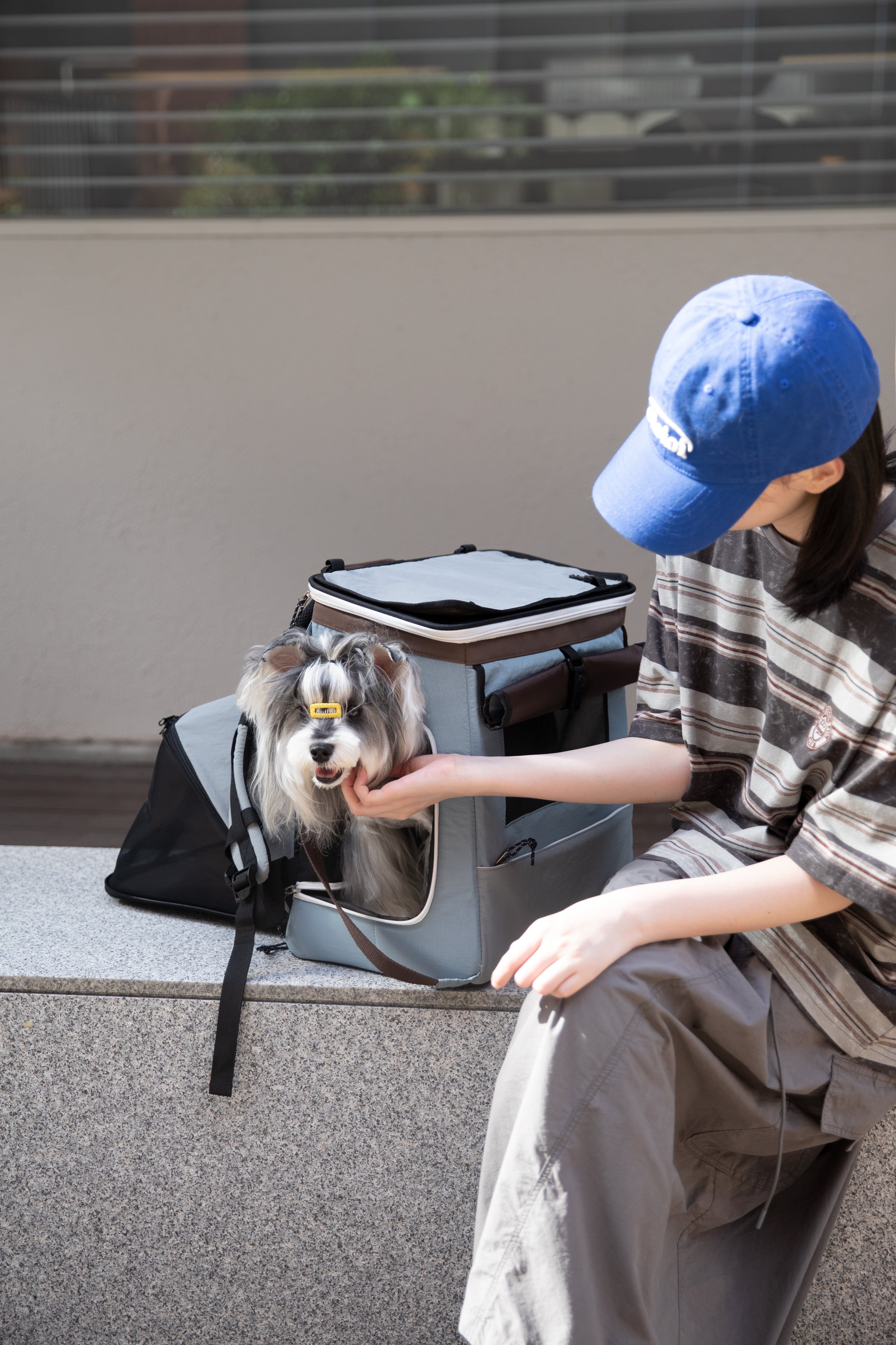 Nomad Pet Tent Backpack - Eggshell Brown