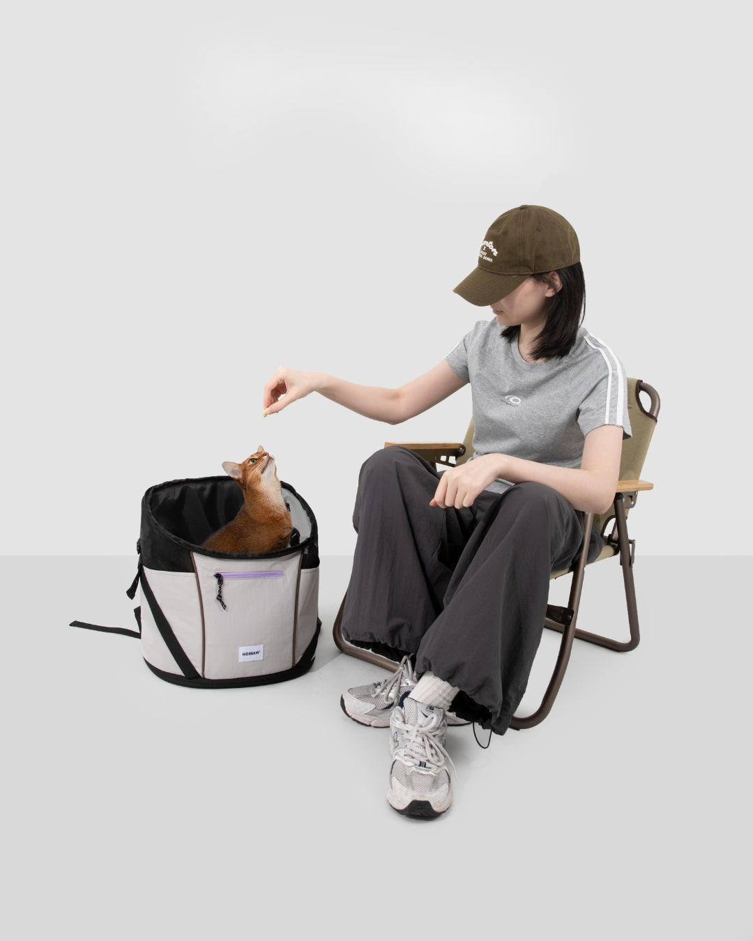 Freedom-Go Pet Front Carrier Backpack - Stone Grey