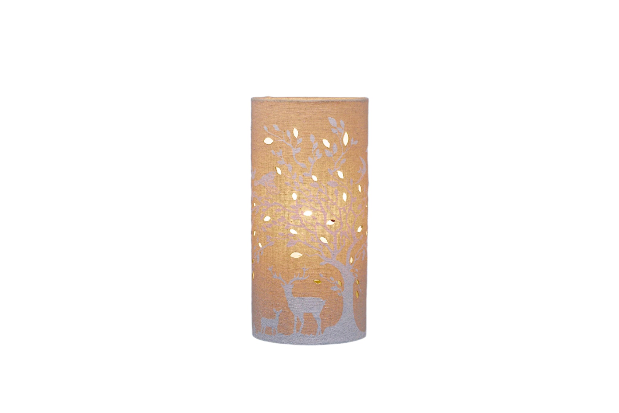 Deer & Bird Fabric Lamp