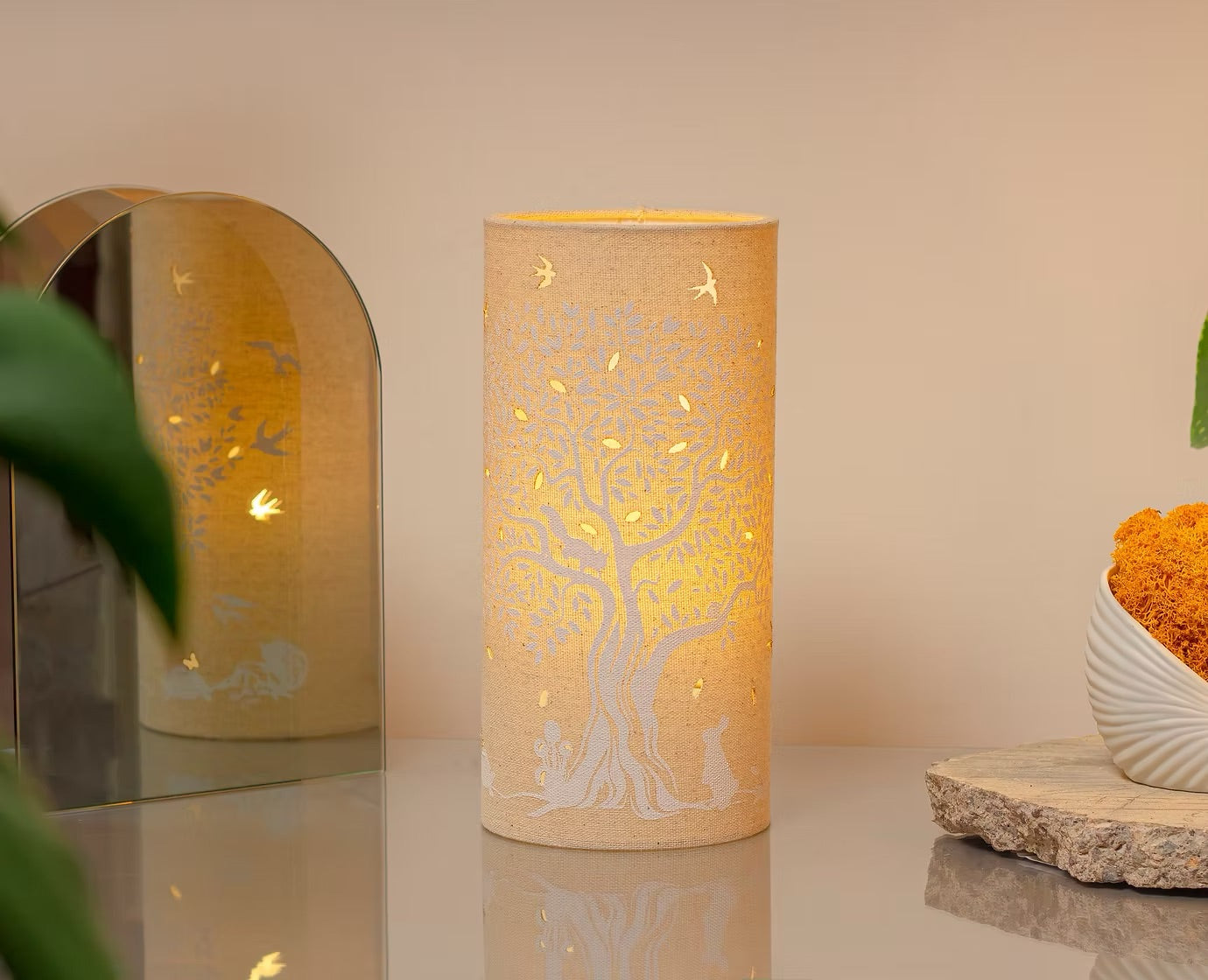 Tree of Life Fabric Lamp