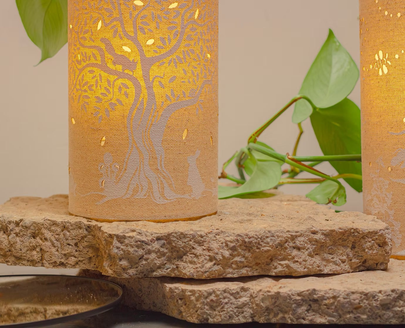 Tree of Life Fabric Lamp