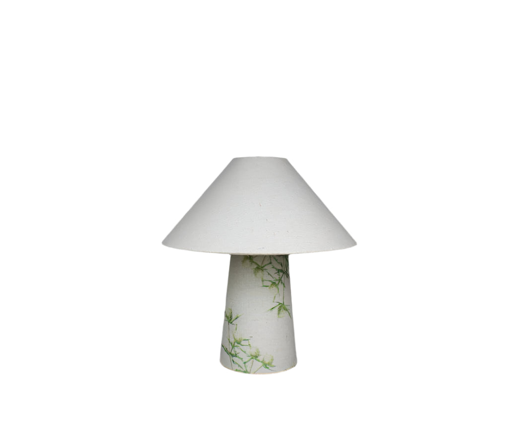 Thistles Green Fabric Lamps
