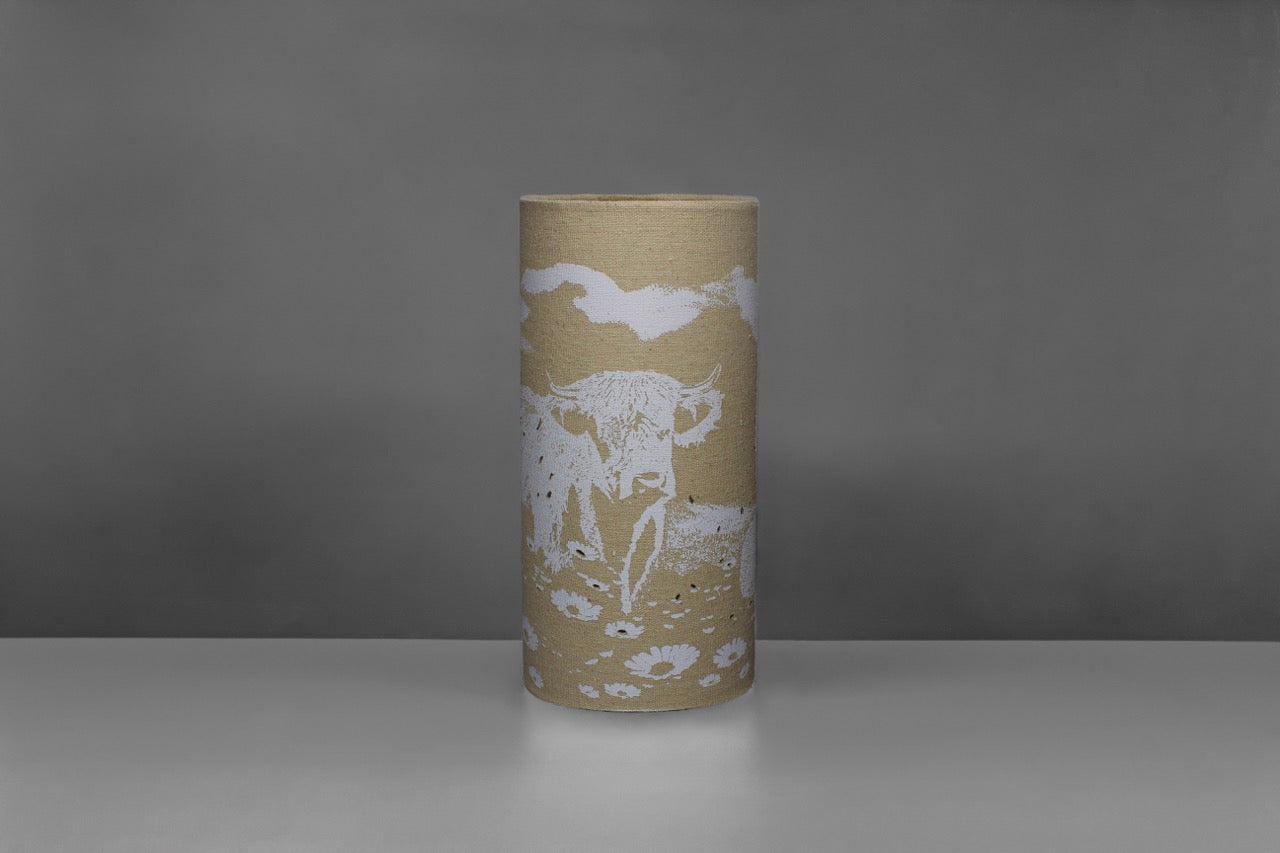 Highland Cow Fabric Lamp