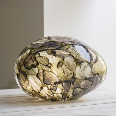 Mountain Srpings Pebble Glass Lamp
