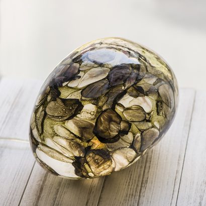 Mountain Srpings Pebble Glass Lamp