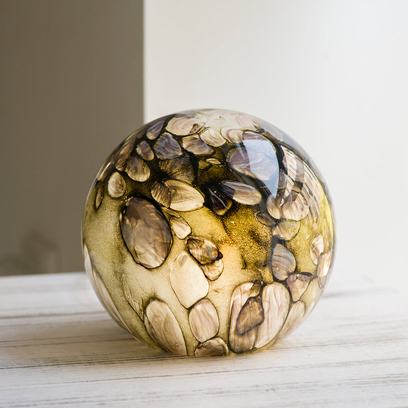 Mountain Srpings Pebble Glass Lamp