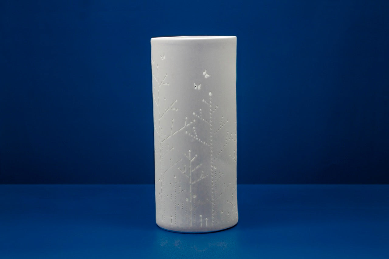 Butterflies on Stems Porcelain Columna Lamp