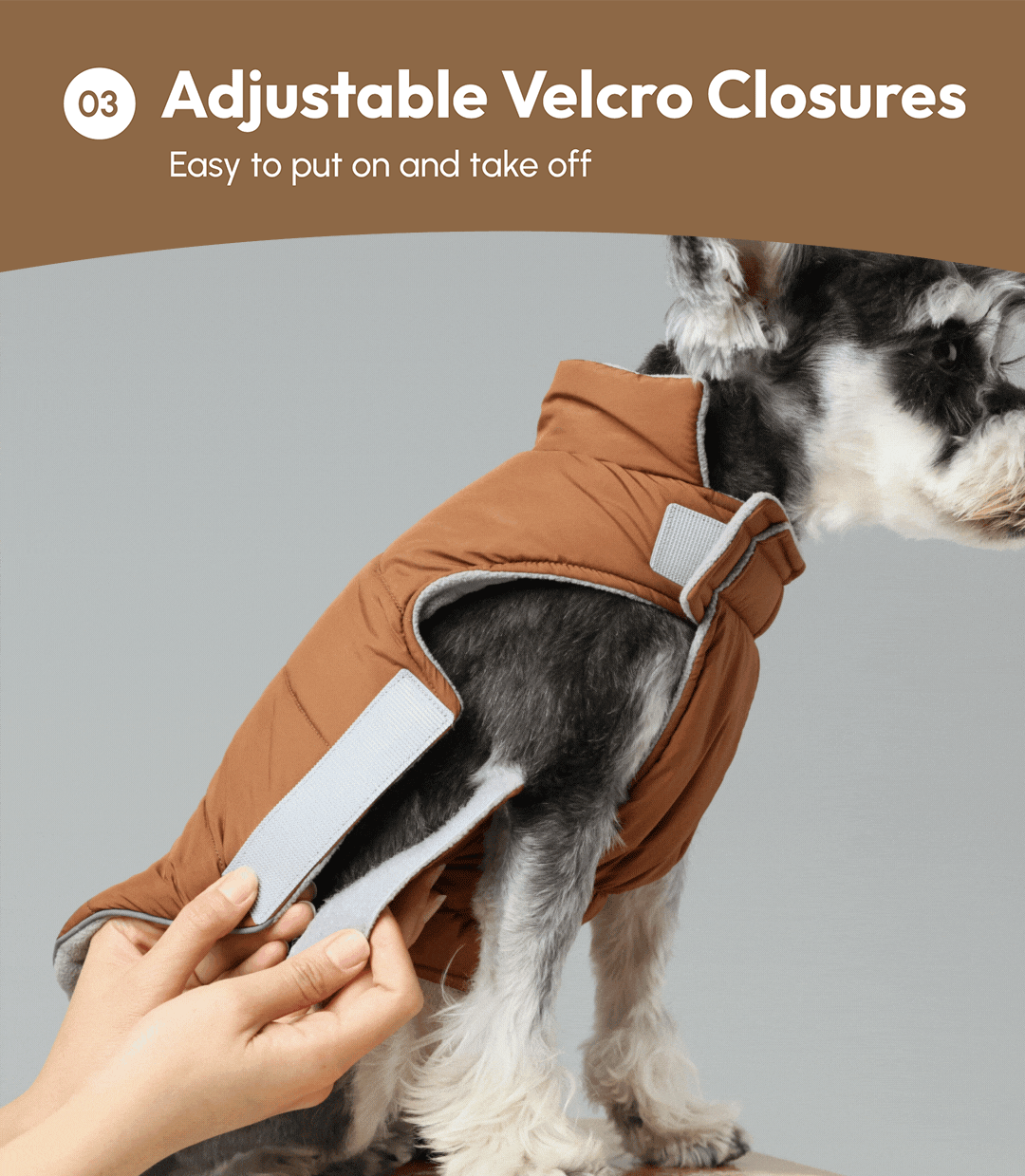 Reversible Dog Vest Jacket - Green/Brown