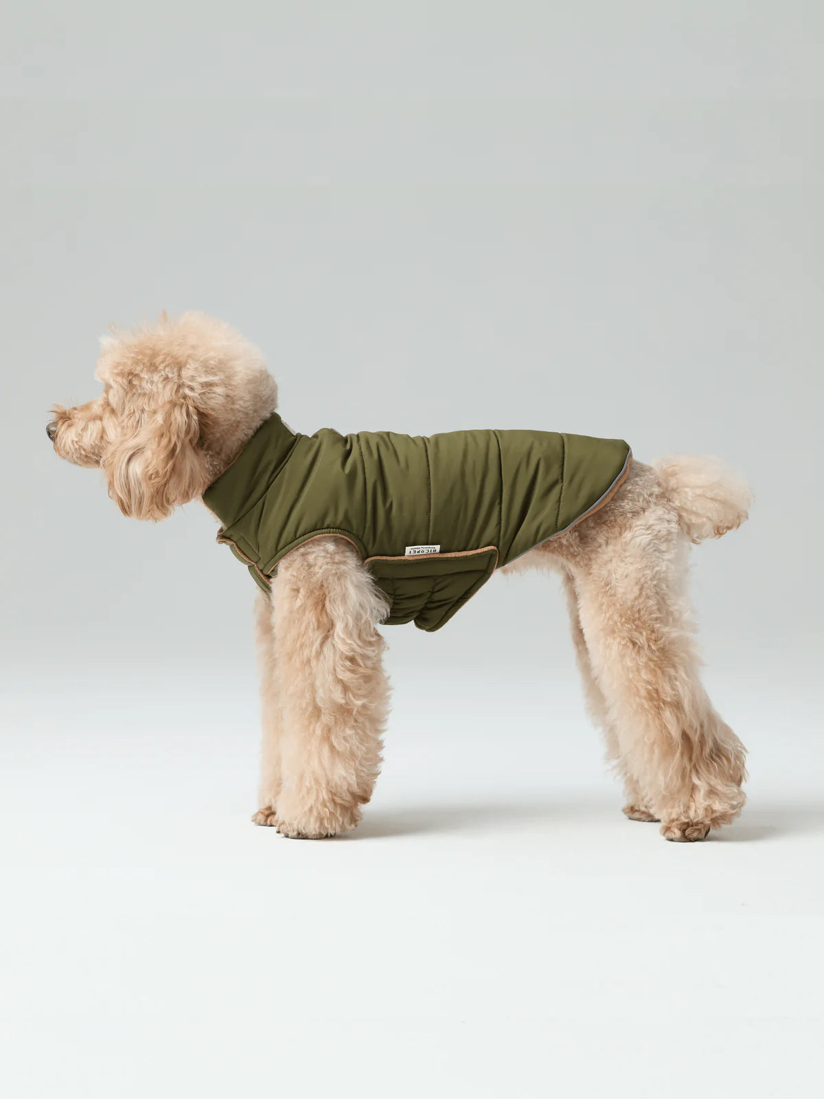 Reversible Dog Vest Jacket - Green/Brown