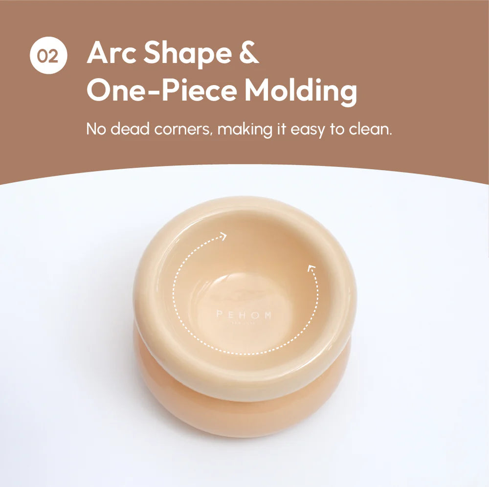 Soufflé Pet Bowl - Almond Beige