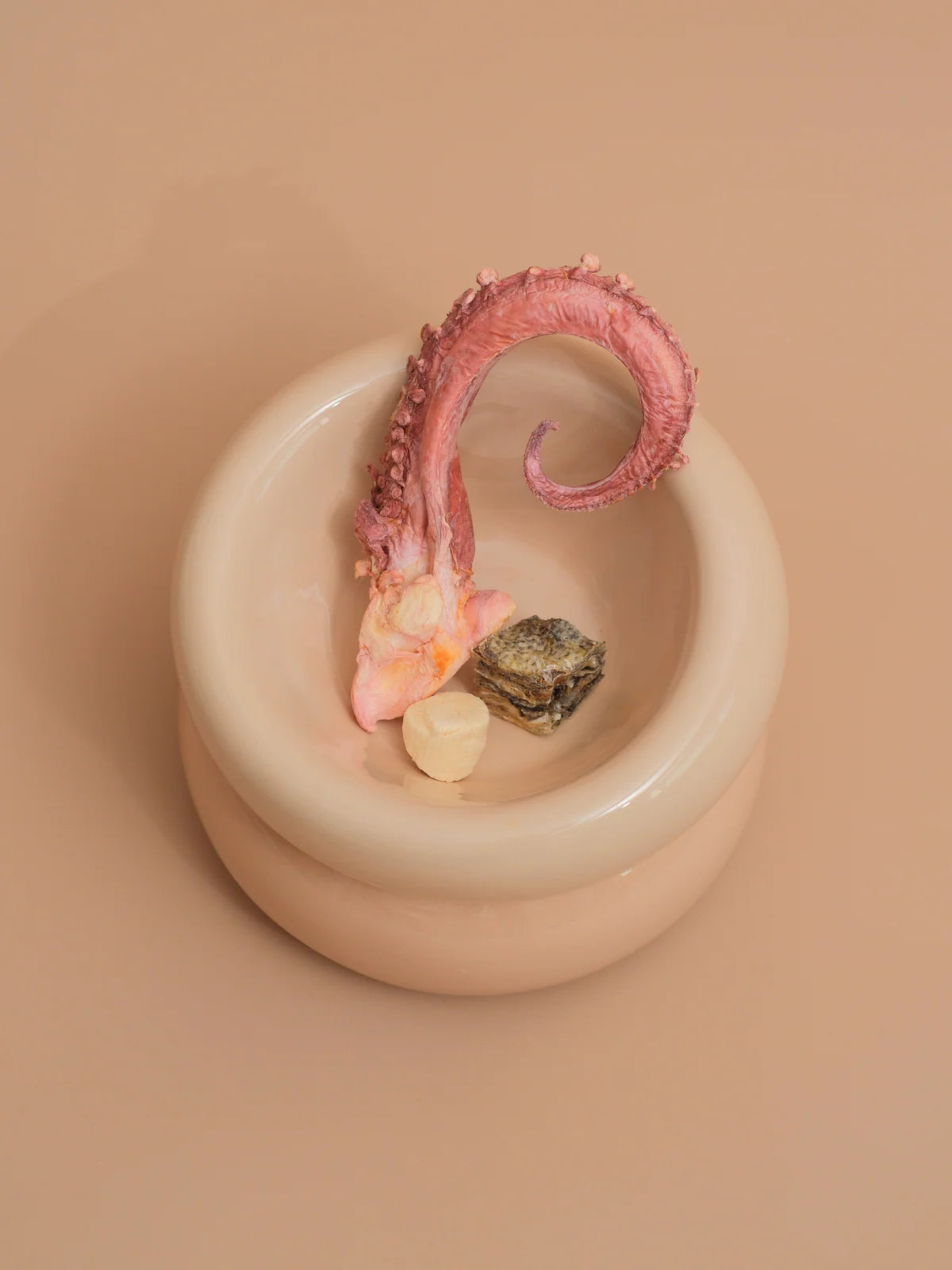 Soufflé Pet Bowl - Almond Beige