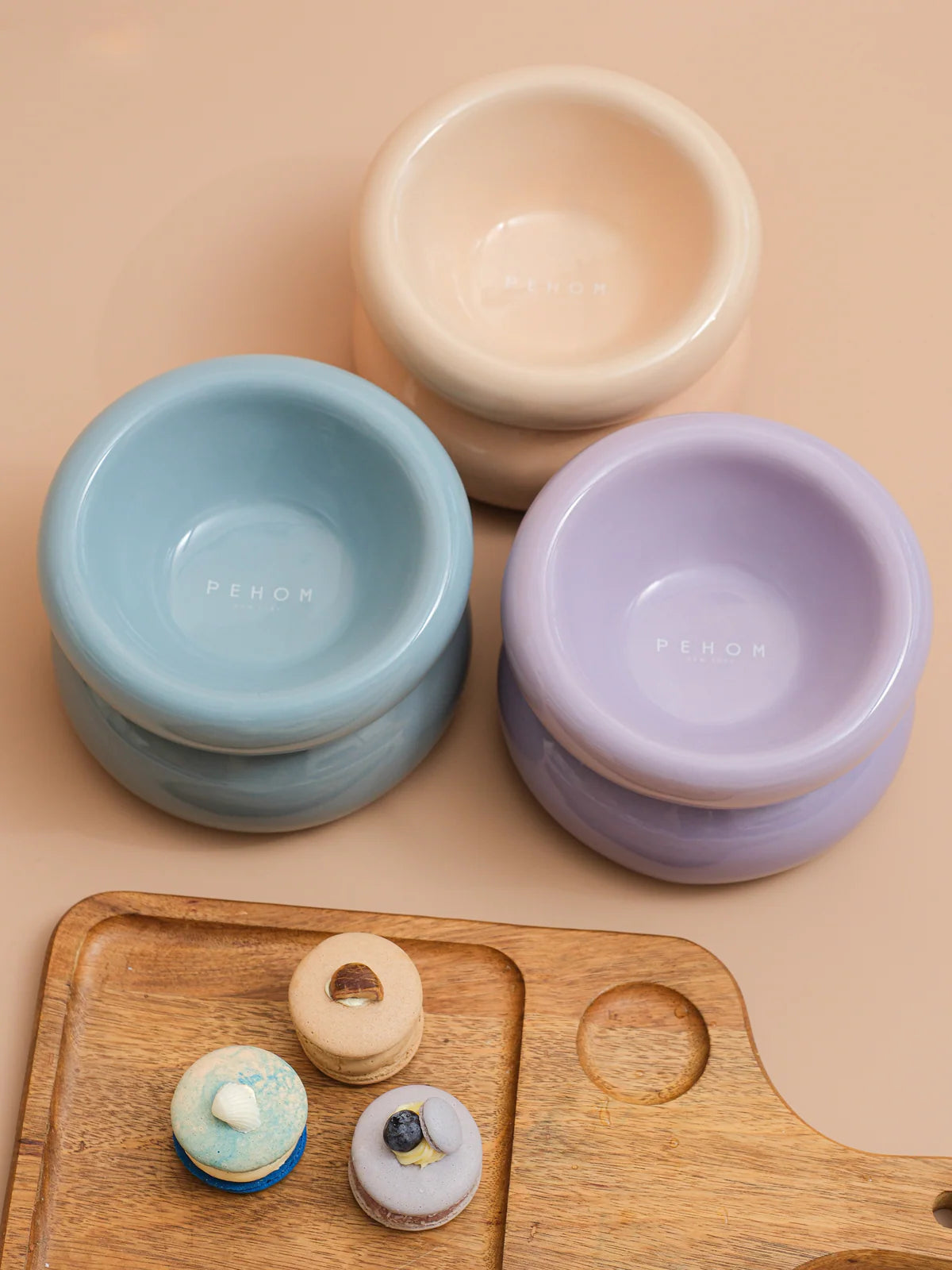 Soufflé Pet Bowl - Almond Beige