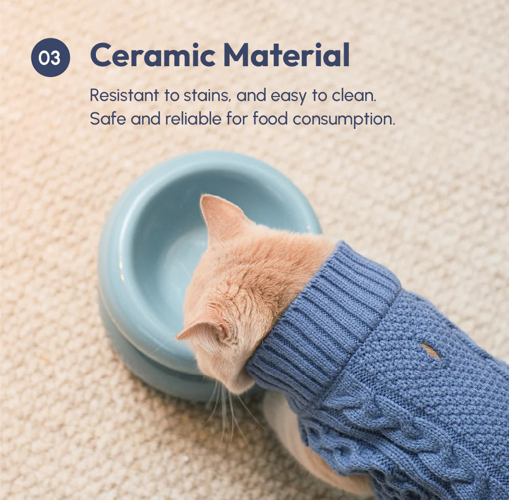 Soufflé Pet Bowl - Frozen Blue