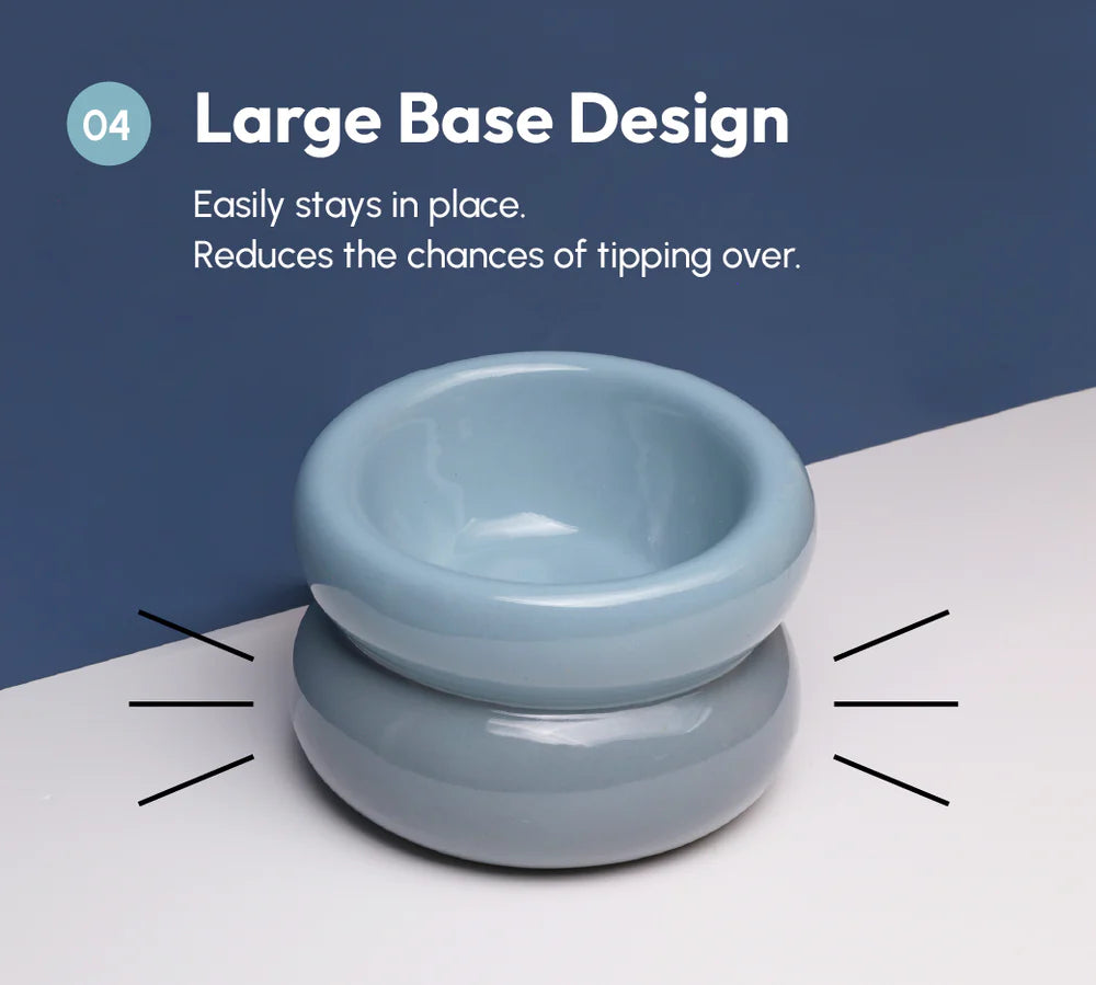 Soufflé Pet Bowl - Frozen Blue