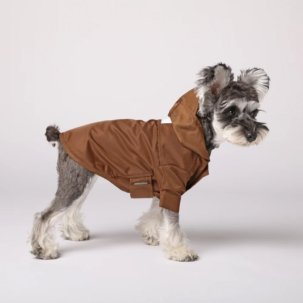 Tribeca Adjustable Velcro Raincoat - Choco