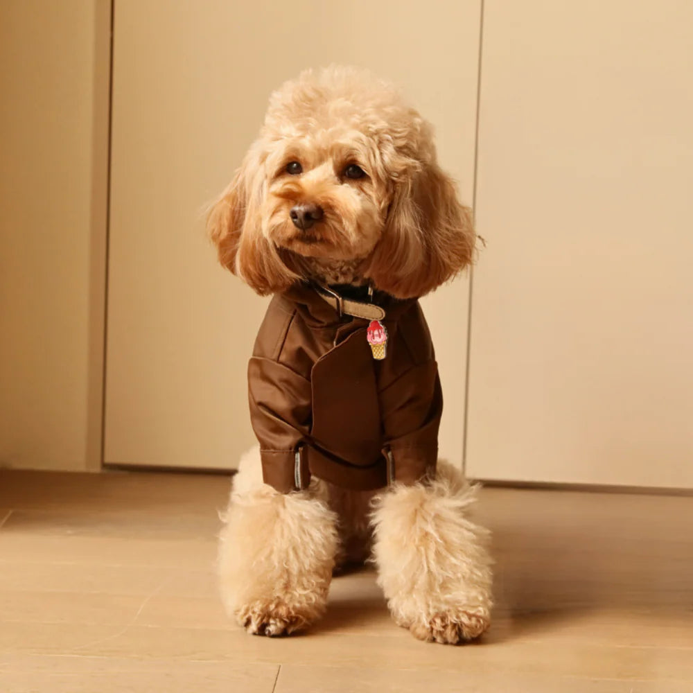Tribeca Adjustable Velcro Raincoat - Choco