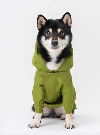 Tribeca Adjustable Velcro Raincoat - Olive
