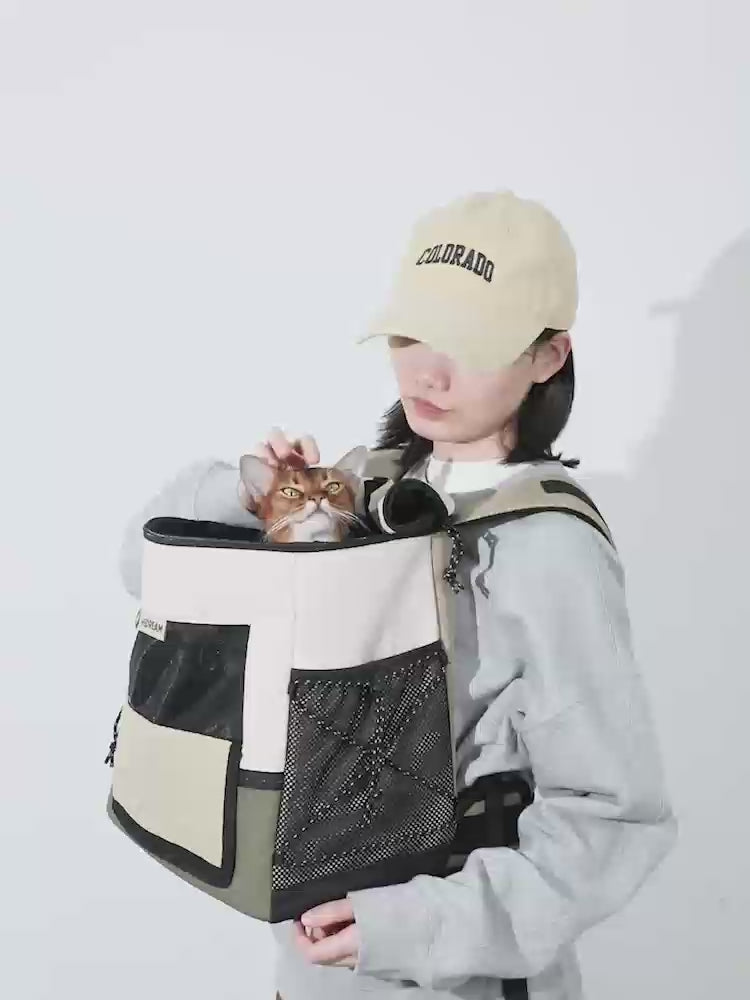 Reversible Tote-Style Pet Backpack