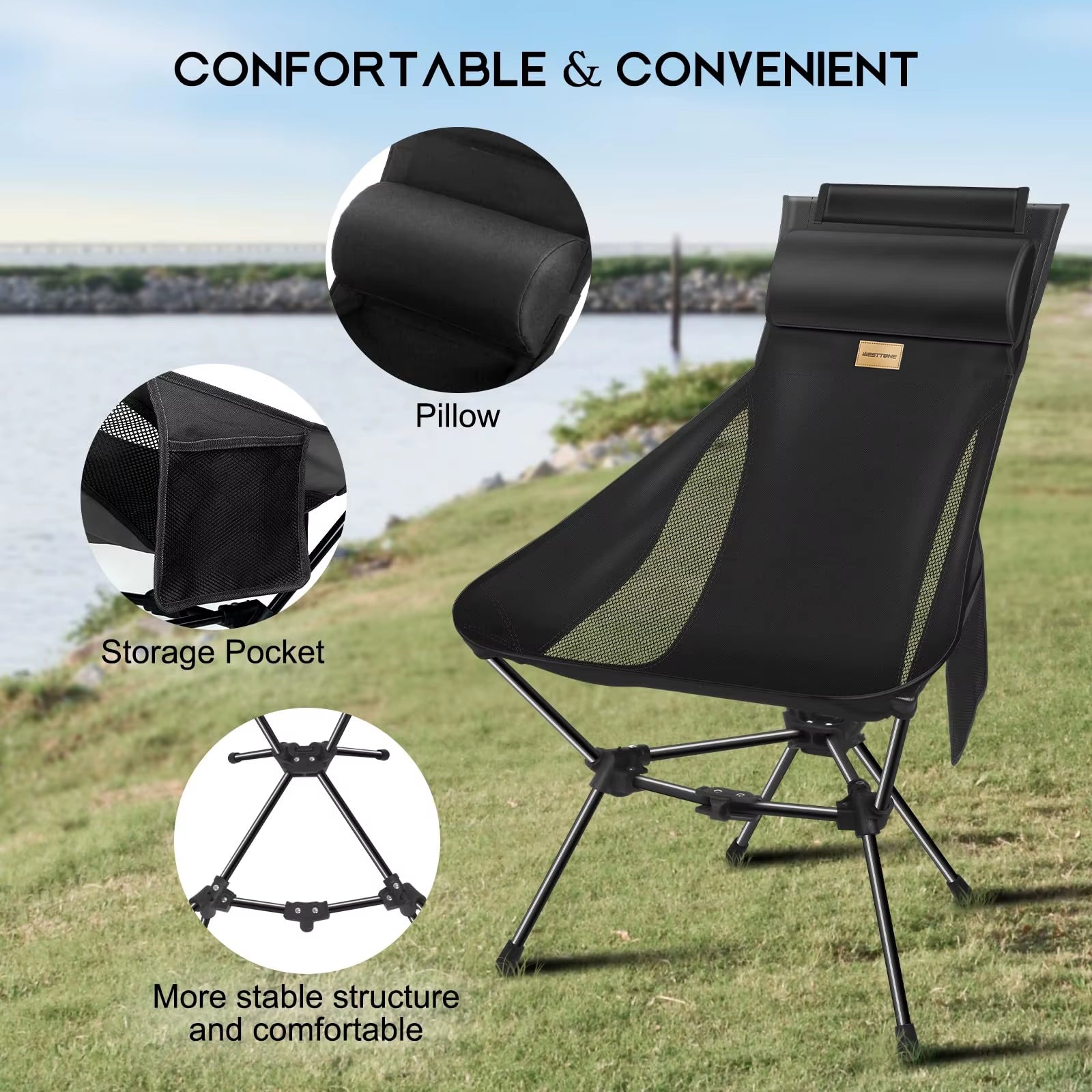 WESTTUNE Ultralight Camping Moon Chair