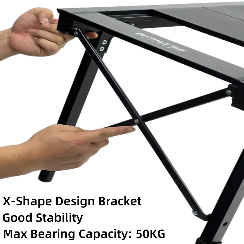 Tryhomy IGT 3 Unit Multi-Functional Aluminium Alloy Camping Table