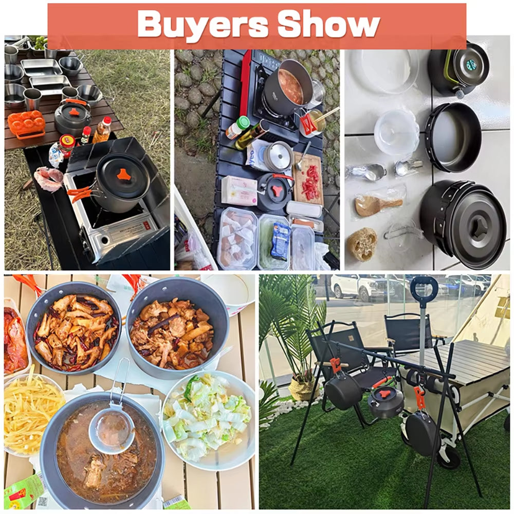 Aluminum Camping Cookware Set