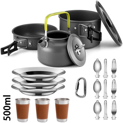 Aluminum Camping Cookware Set
