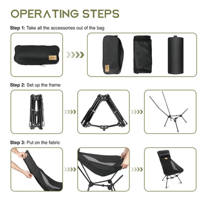 WESTTUNE Ultralight Camping Moon Chair