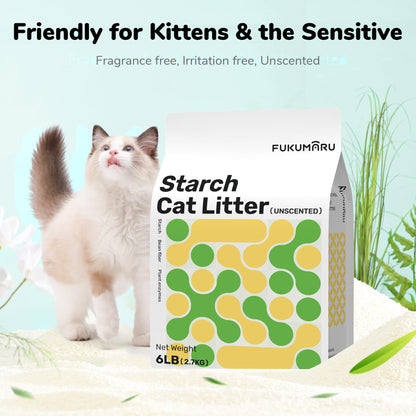 FUKUMARU Cassava Cat Litter 10.8 kg (4 packs)