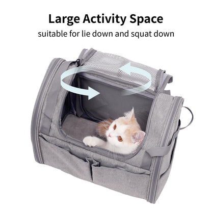 FUKUMARU Expandable Pet Backpack - Grey